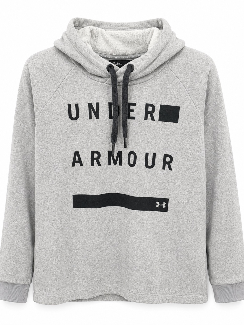 Under Armour Gray Hoodie Sweatshirt with Black Logo